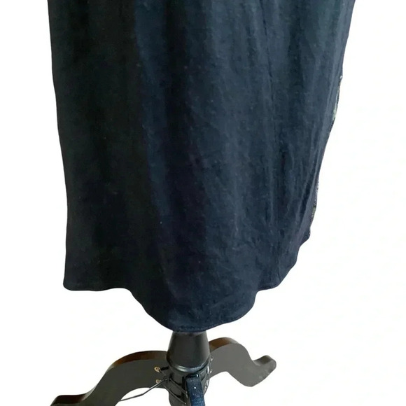 Helmut Lang Silk Granite Paint Splash Criss Cross Dress Size 2 Black Gray - Picture 9 of 15